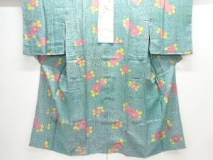 アンティーク　草花模様長襦袢